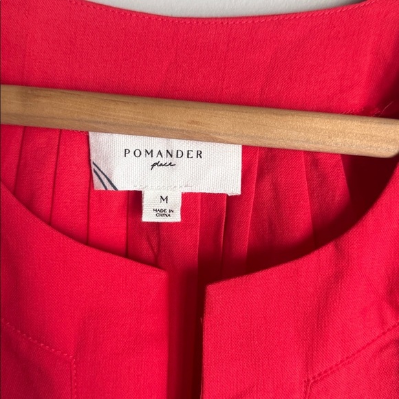 Tuckernuck POMANDER PLACE Red Finley Flutter Sleeve Dress Medium - Picture 5 of 14